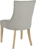 Safavieh Lester 19''H Chevron Dining Chair Granite and White Wash Furniture 