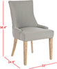 Safavieh Lester 19''H Chevron Dining Chair Granite and White Wash Furniture 