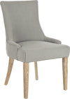 Safavieh Lester 19''H Chevron Dining Chair Granite and White Wash Furniture 