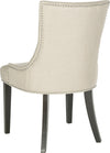 Safavieh Lester 19''H Dining Chair-Silver Nail Heads Antique Gold and Espresso Furniture 