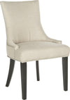 Safavieh Lester 19''H Dining Chair-Silver Nail Heads Antique Gold and Espresso Furniture 