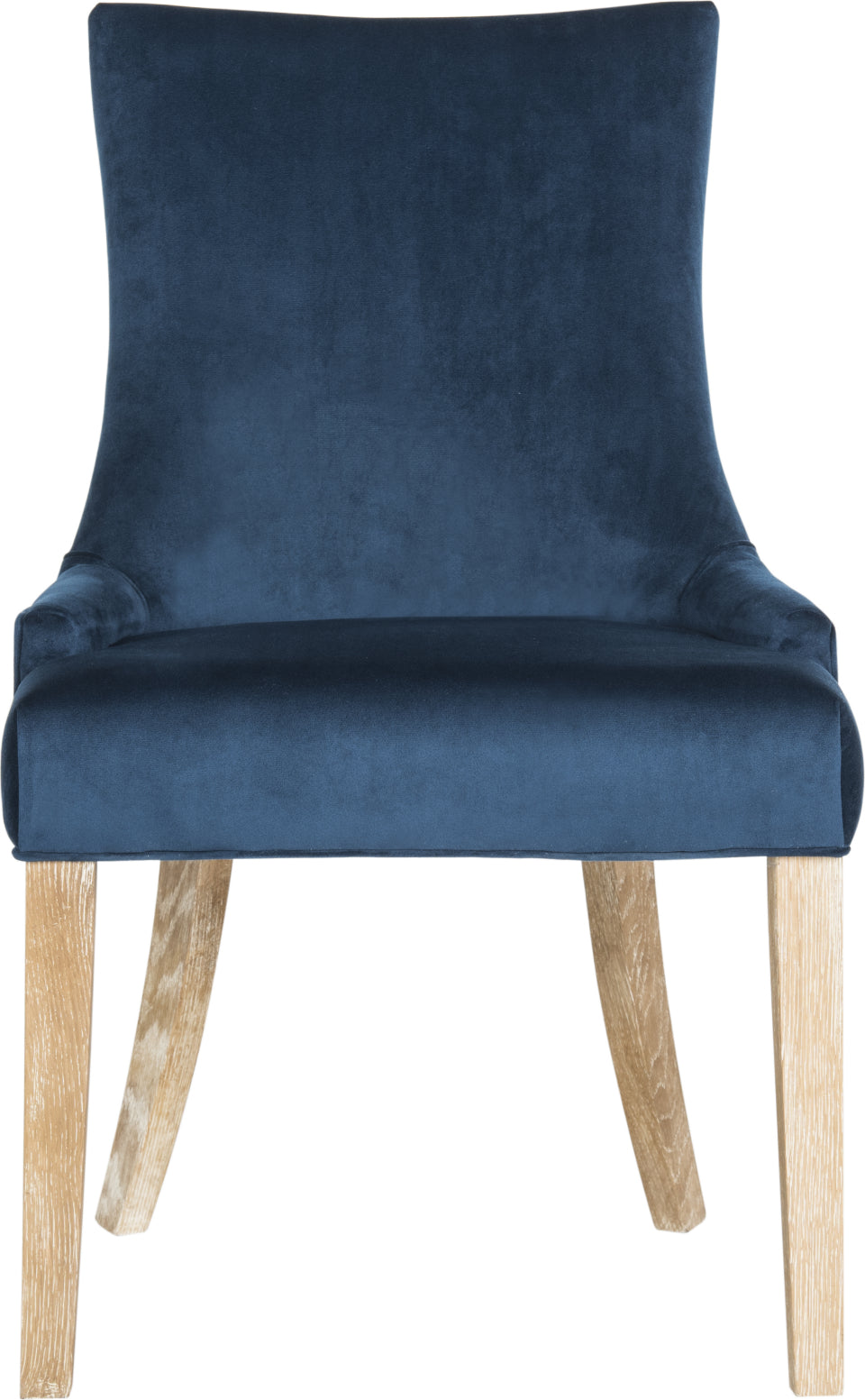 Safavieh Lester 19''H Dining Chair Navy and White Wash Furniture main image