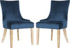 Safavieh Lester 19''H Dining Chair Navy and White Wash Furniture 