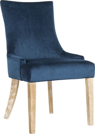 Safavieh Lester 19''H Dining Chair Navy and White Wash Furniture 