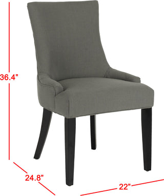 Safavieh Lester 19''H Dining Chair Granite and Espresso Furniture 