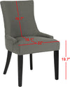 Safavieh Lester 19''H Dining Chair Granite and Espresso Furniture 