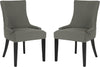 Safavieh Lester 19''H Dining Chair Granite and Espresso Furniture 