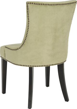 Safavieh Lester 19''H Dining Chair (SET Of 2)-Brass Nail Heads Mint and Espresso Furniture 