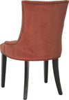 Safavieh Lester 19''H Dining Chair (SET Of 2)-Brass Nail Heads Rust and Espresso Furniture 