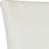 Safavieh Lester 19''H Dining Chair (SET Of 2)-Silver Nail Heads White Leather and Espresso Furniture 