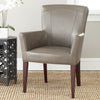 Safavieh Dale Arm Chair Clay and Cherry Mahogany  Feature