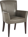 Safavieh Dale Arm Chair Clay and Cherry Mahogany Furniture 