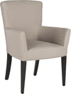 Safavieh Dale Arm Chair Taupe and Espresso Furniture 