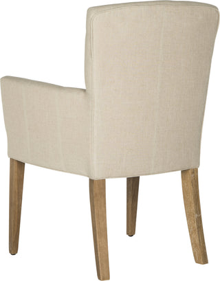 Safavieh Dale Arm Chair Hemp and White Wash Furniture 