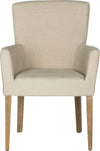 Safavieh Dale Arm Chair Hemp and White Wash Furniture main image