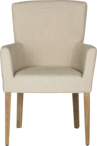 Safavieh Dale Arm Chair Hemp and White Wash Furniture main image