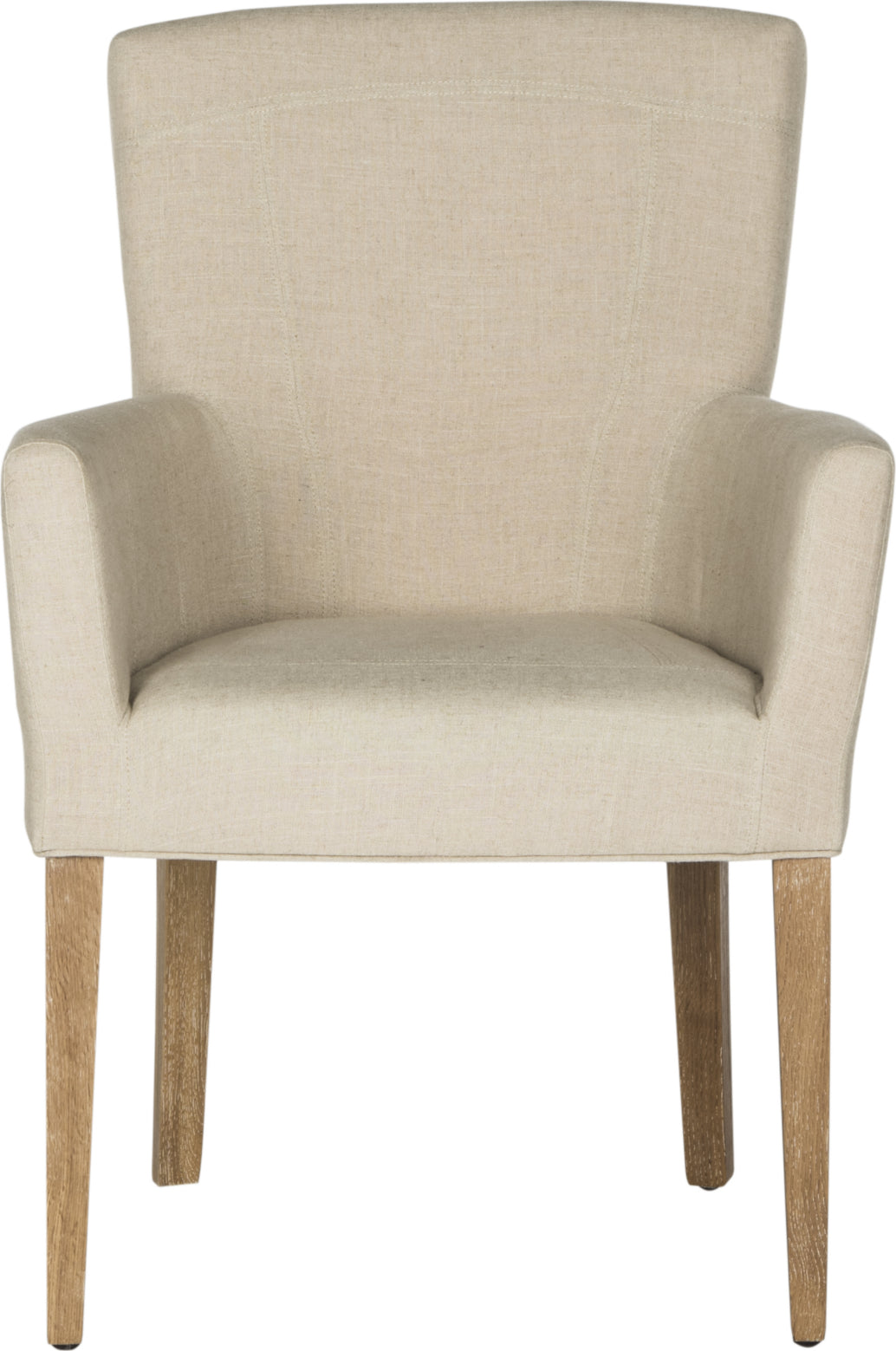 Safavieh Dale Arm Chair Hemp and White Wash Furniture main image