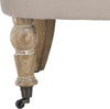 Safavieh Carlin Tufted Chair Taupe and White Wash Furniture 