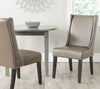 Safavieh Sher Side Chair (SET Of 2)-Silver Nail Heads Clay and Espresso  Feature