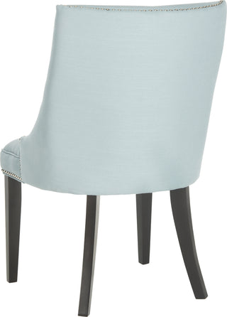 Safavieh Afton 20''H Side Chair (SET Of 2)-Silver Nail Heads Light Blue and Espresso Furniture 