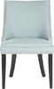 Safavieh Afton 20''H Side Chair (SET Of 2)-Silver Nail Heads Light Blue and Espresso Furniture main image