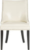 Safavieh Afton Side Chair (SET Of 2)-Nickel Nail Heads Flat Cream and Espresso main image