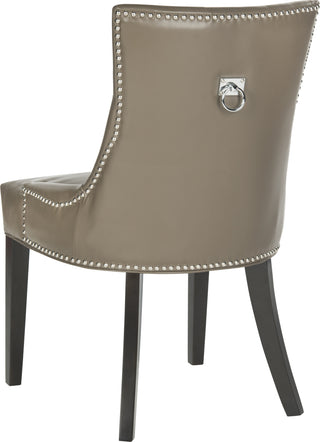 Safavieh Harlow 19''H Tufted Ring Chair (SET Of 2)-Silver Nail Heads Clay and Espresso Furniture 