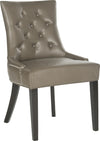 Safavieh Harlow 19''H Tufted Ring Chair (SET Of 2)-Silver Nail Heads Clay and Espresso Furniture 