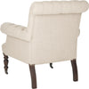 Safavieh Bennet Club Chair True Taupe and Black Furniture 