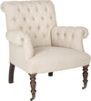 Safavieh Bennet Club Chair True Taupe and Black Furniture  Feature