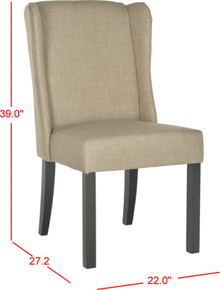 Safavieh Hayden Wingback Chair Grey Furniture 