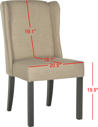 Safavieh Hayden Wingback Chair Grey Furniture 