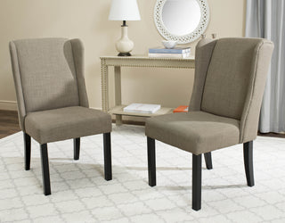 Safavieh Hayden Wingback Chair Grey  Feature