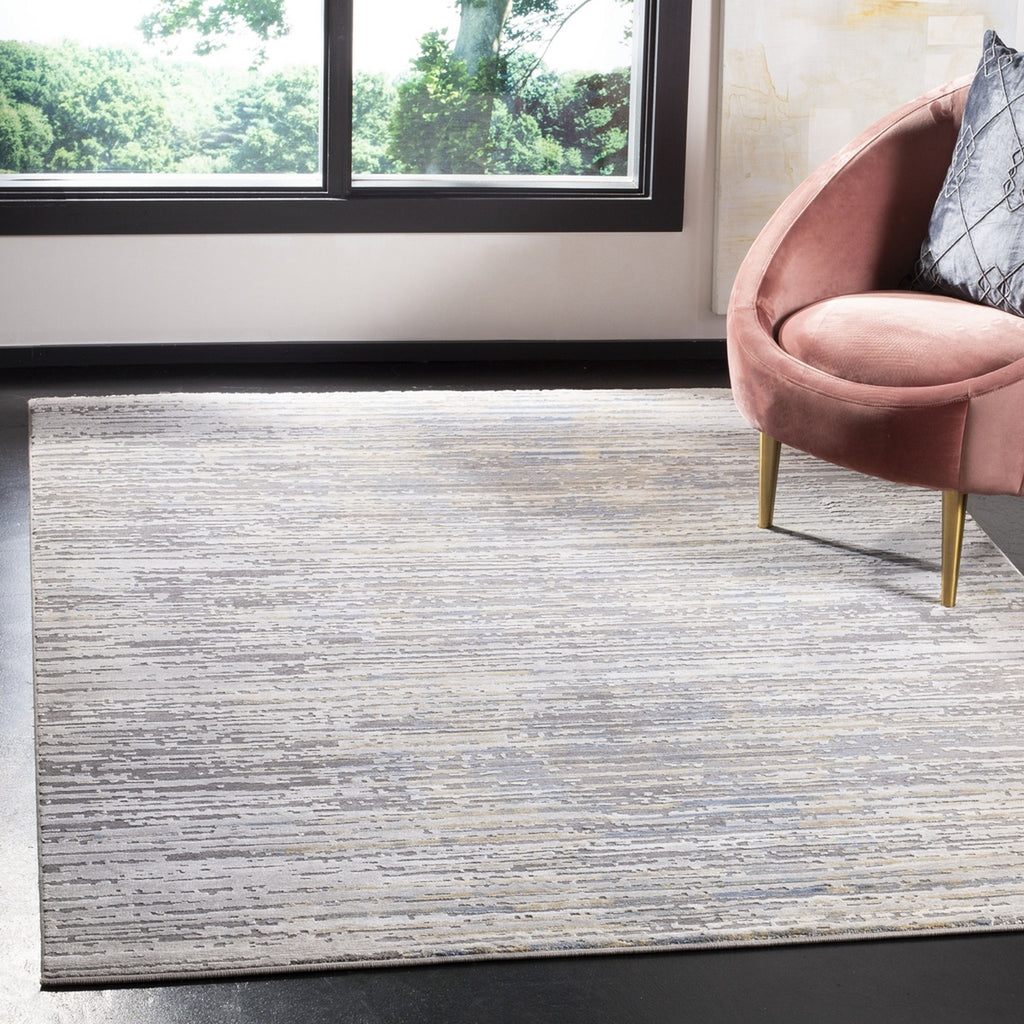 Safavieh Meadow 100 MDW179D Grey/Gold Area Rug Lifestyle Image Feature