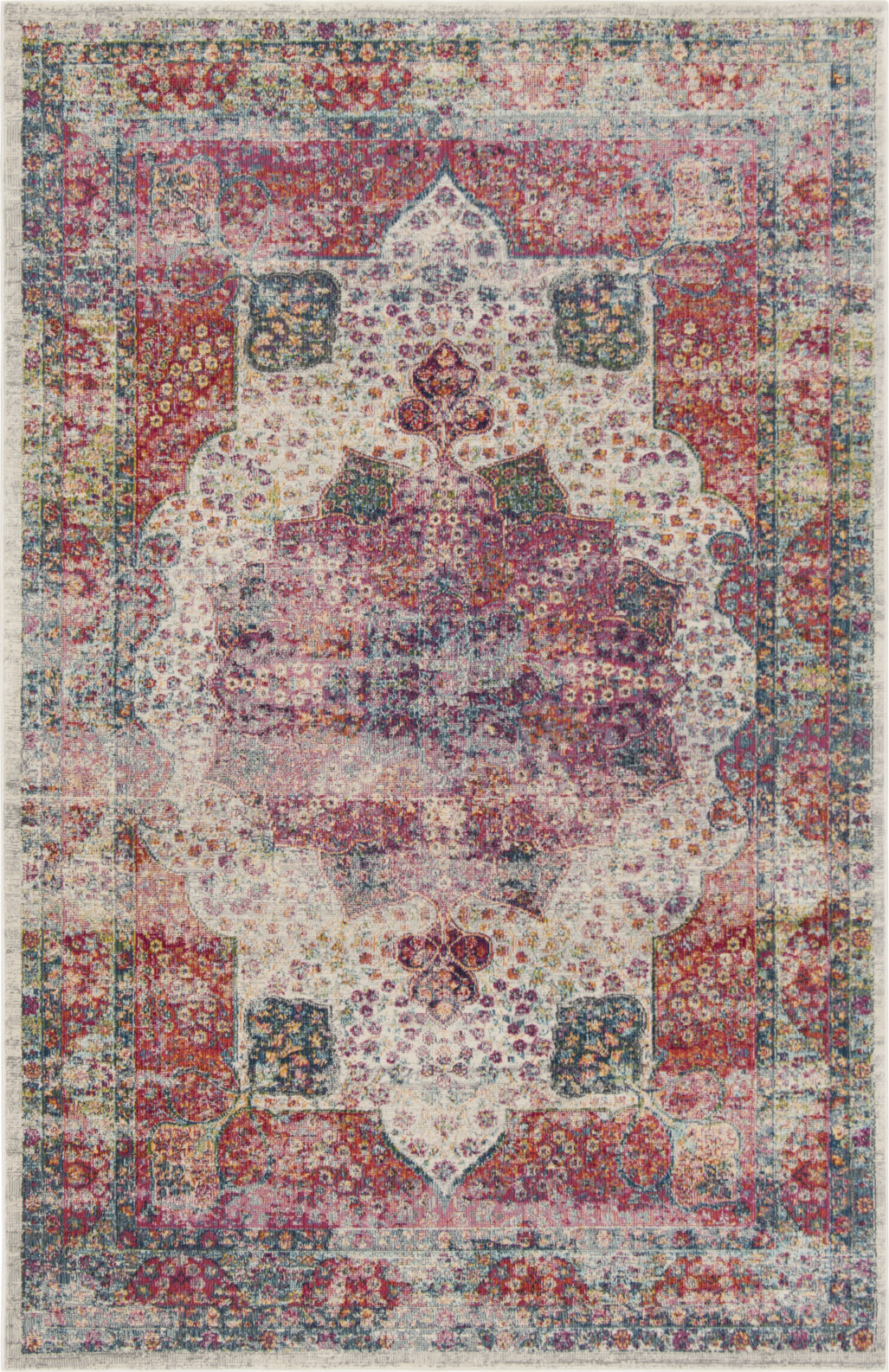 Safavieh Merlot MER180A Cream/Multi Area Rug – Incredible Rugs and Decor