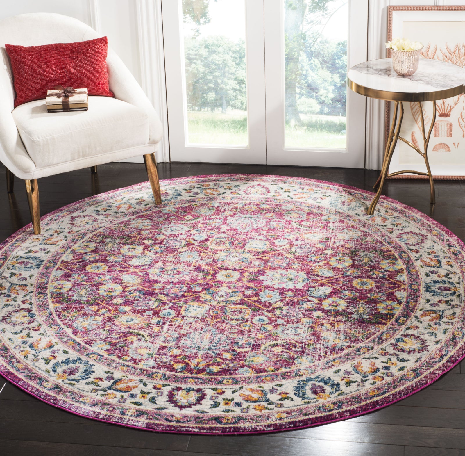 Safavieh Merlot MER196Q Red/Multi Area Rug – Incredible Rugs and Decor