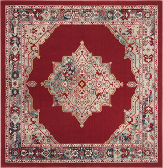 Safavieh Merlot MER312Q Red/Aqua Area Rug main image