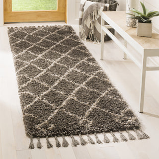 Safavieh Moroccan Fringe Shag MFG241A Grey/Cream Area Rug 