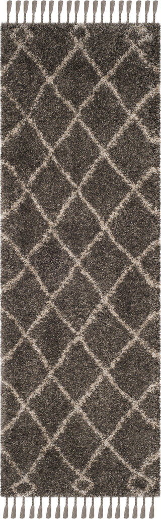 Safavieh Moroccan Fringe Shag MFG241A Grey/Cream Area Rug 