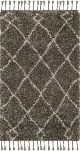 Safavieh Moroccan Fringe Shag MFG241A Grey/Cream Area Rug 