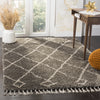Safavieh Moroccan Fringe Shag MFG241A Grey/Cream Area Rug  Feature