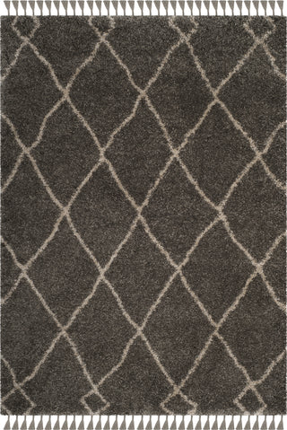 Safavieh Moroccan Fringe Shag MFG241A Grey/Cream Area Rug main image