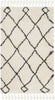 Safavieh Moroccan Fringe Shag MFG241B Cream/Charcoal Area Rug 