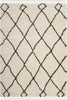 Safavieh Moroccan Fringe Shag MFG241B Cream/Charcoal Area Rug main image