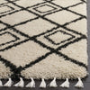 Safavieh Moroccan Fringe Shag MFG244B Cream/Charcoal Area Rug 