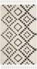 Safavieh Moroccan Fringe Shag MFG245B Cream/Charcoal Area Rug 