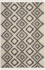 Safavieh Moroccan Fringe Shag MFG245B Cream/Charcoal Area Rug main image
