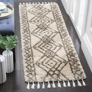 Safavieh Moroccan Fringe Shag MFG248C Mushroom/Grey Area Rug 