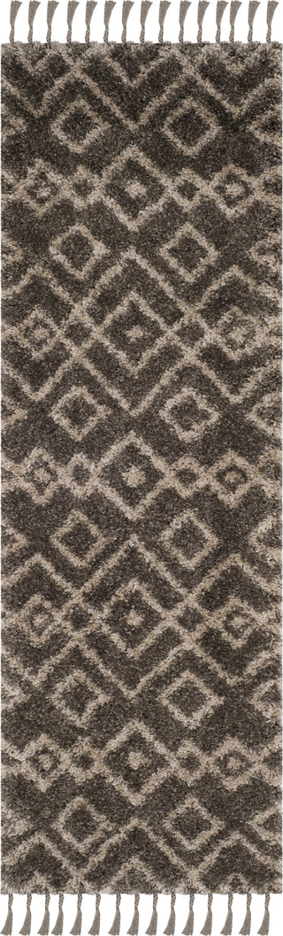 Safavieh Moroccan Fringe Shag MFG249A Grey/Cream Area Rug 