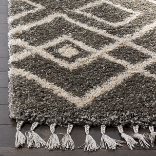 Safavieh Moroccan Fringe Shag MFG249A Grey/Cream Area Rug 